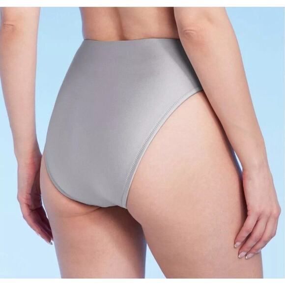 Shade & Shore - Women's High Waist High Leg Cheeky Bikini Bottom - XL (16) NWT - Picture 2 of 3